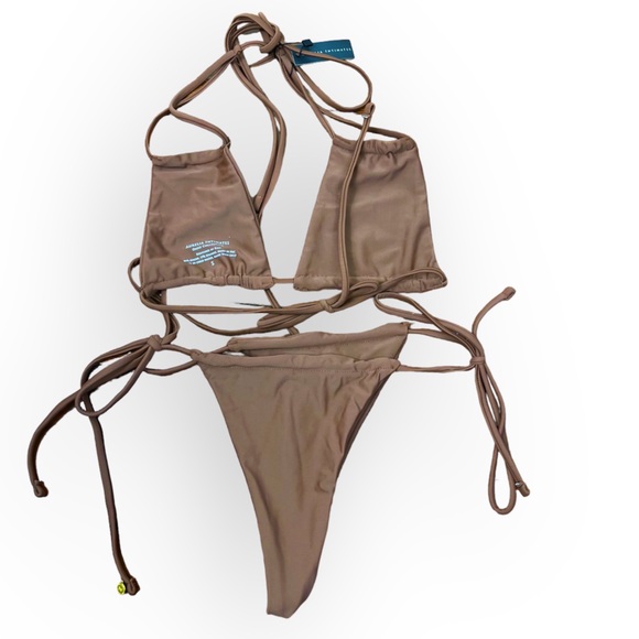 New Aurelia Oasis Brown Lagoon Bikini Two Piece Size Small - Picture 4 of 12